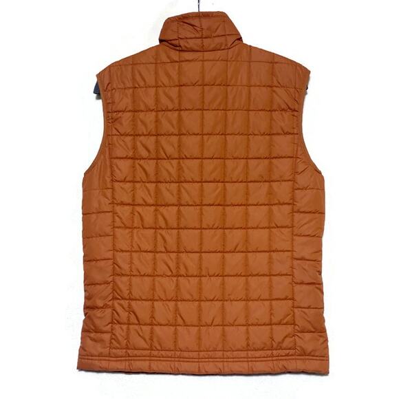 Old Navy Quilted Vest Orange Women's Medium Quilted Full Zip - Picture 2 of 8